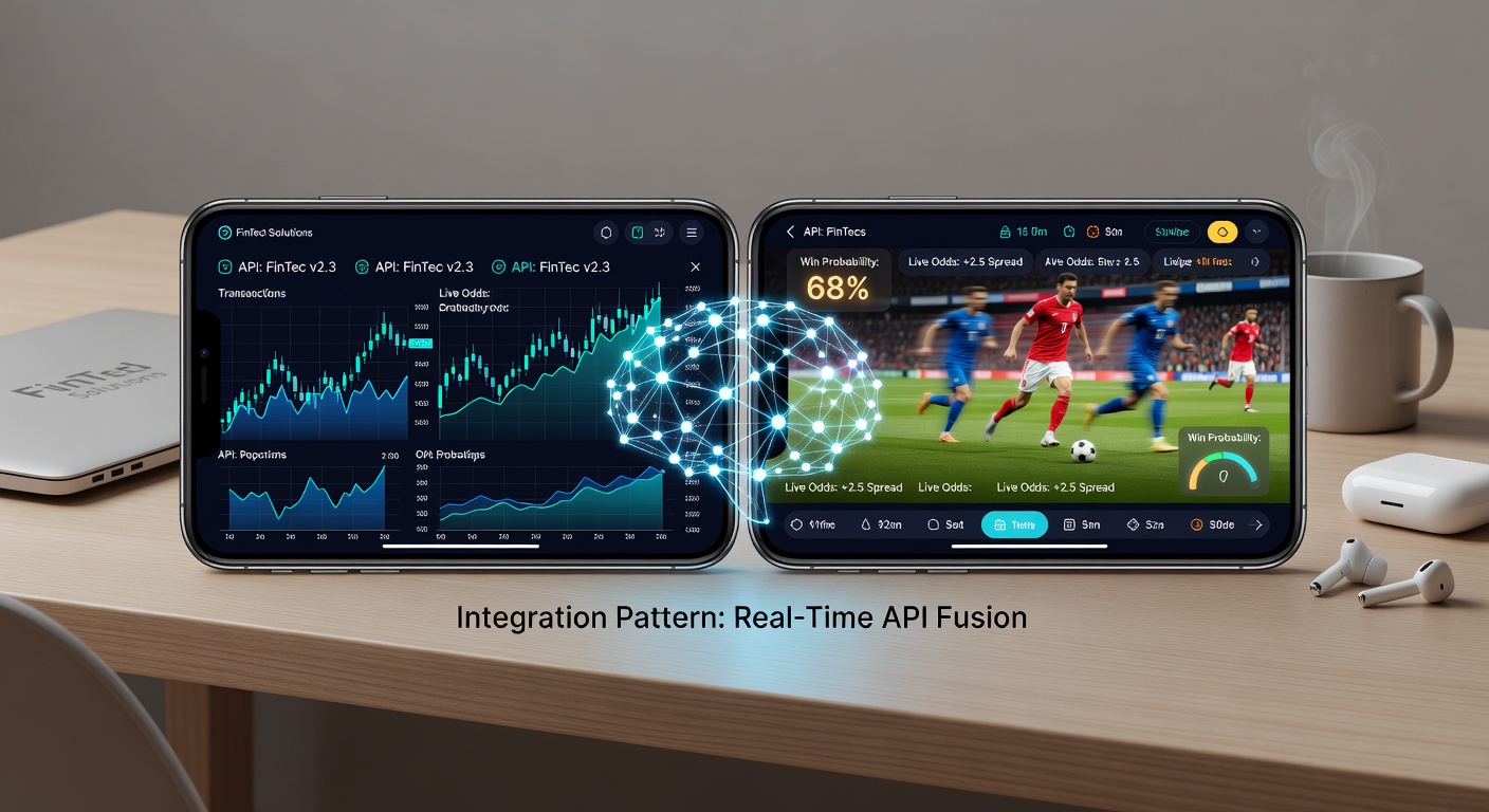 Mobile device displaying integrated sports forecasting app with real-time financial transaction features