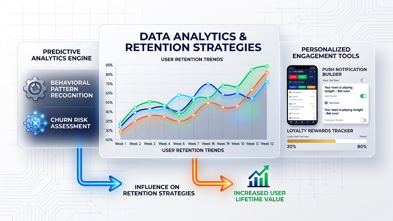 Player engagement trends visualized for virtual dealer casino retention analysis