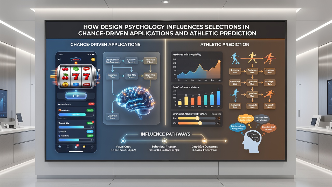 Athletic prediction tool dashboard illustrating layout psychology and notification patterns affecting user choices