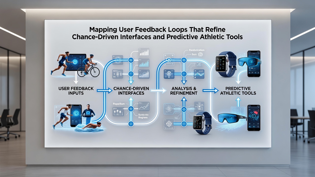 Global heatmap visualization of player cohorts interacting with refined interfaces and predictive tools with feedback cycle indicators
