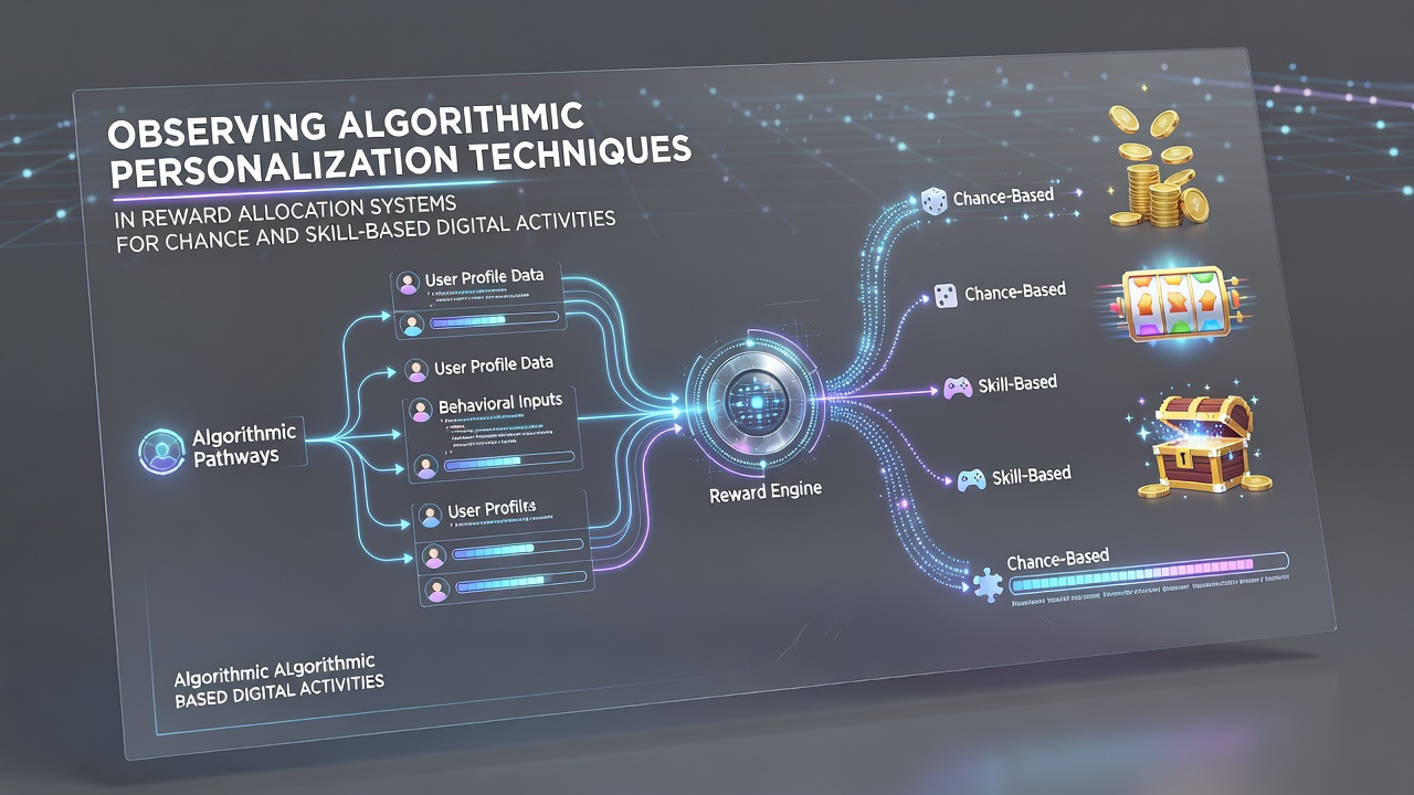 Algorithmic systems analyzing player data to personalize rewards in digital gaming environments