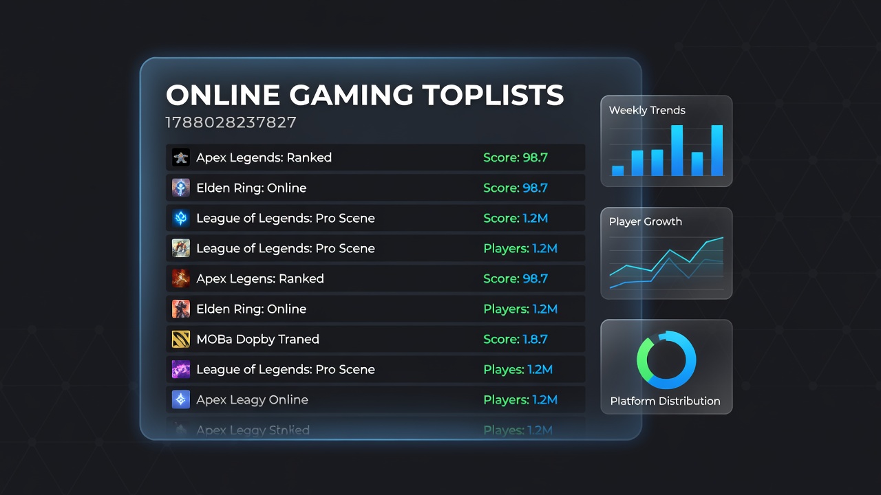 Detailed view of ranking criteria used in online gaming toplists for casino and betting sites