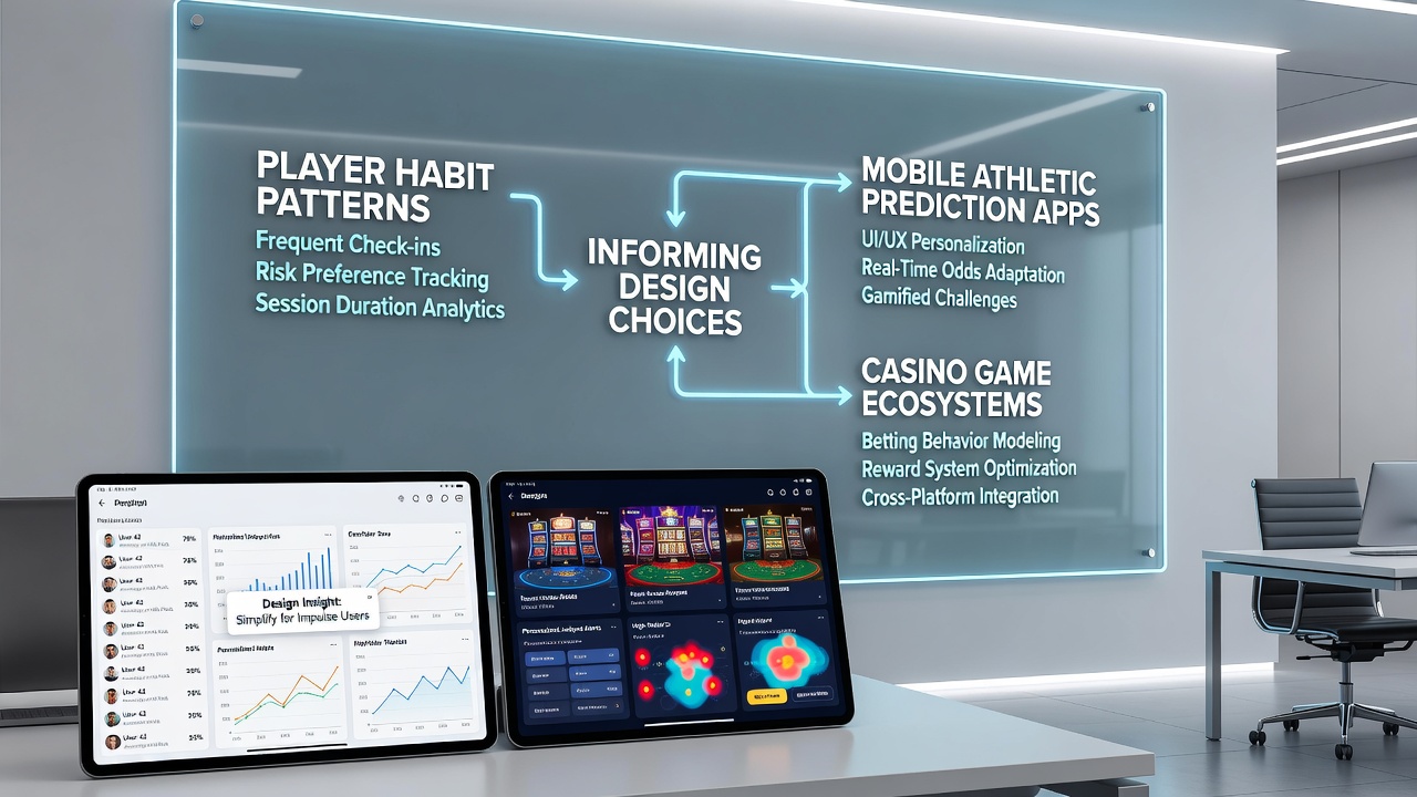 Analytics dashboard displaying player habit data patterns across sports prediction and casino interfaces